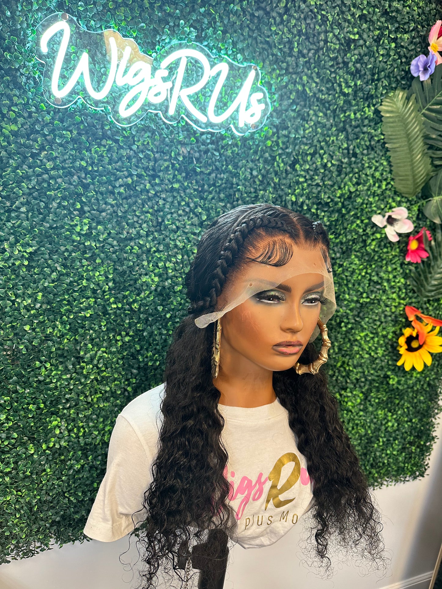 22” Deep Wave Frontal Wig