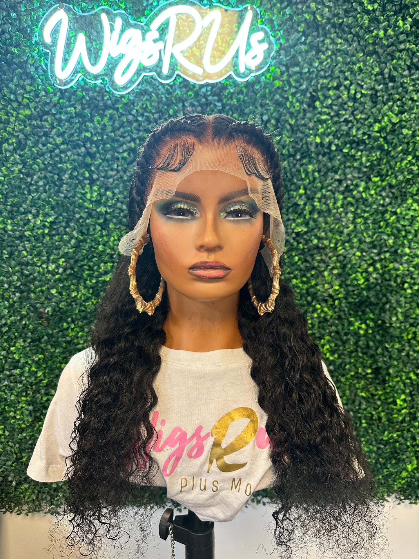 22” Deep Wave Frontal Wig