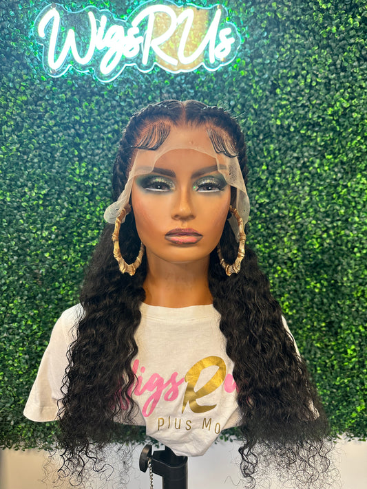 22” Deep Wave Frontal Wig