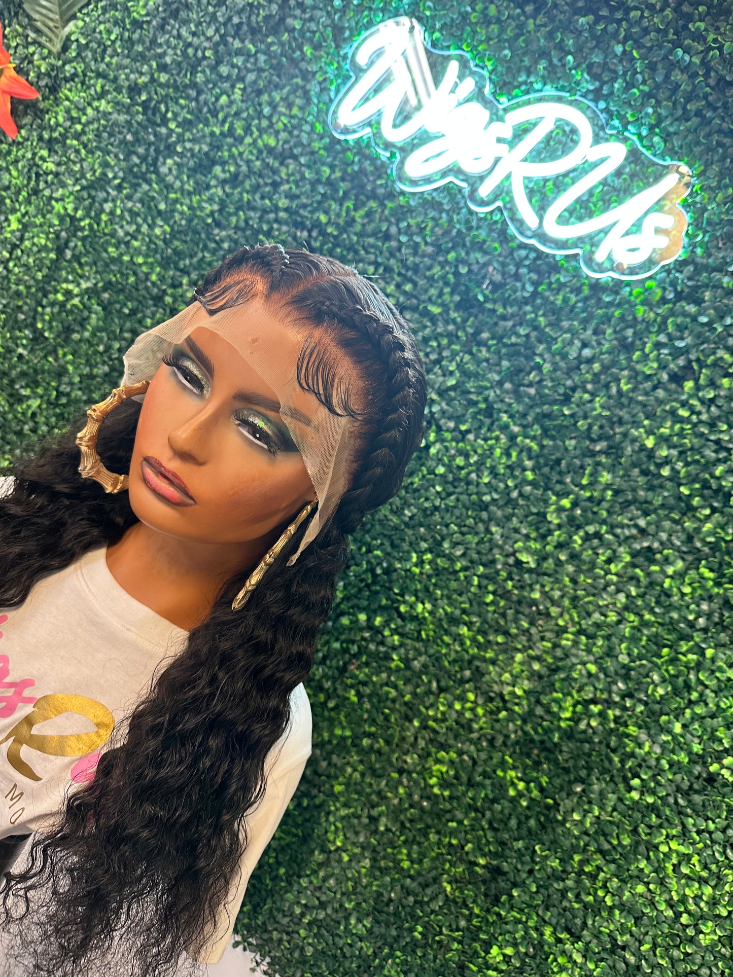 22” Deep Wave Frontal Wig