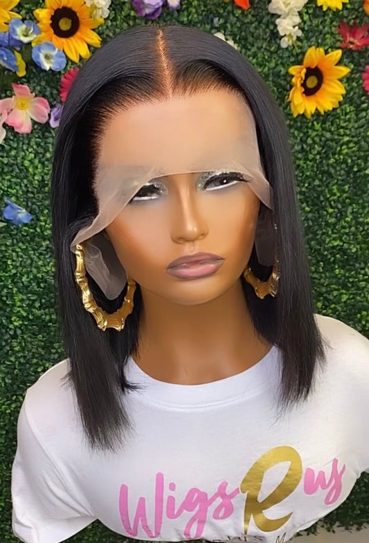 12" Straight Frontal Wig