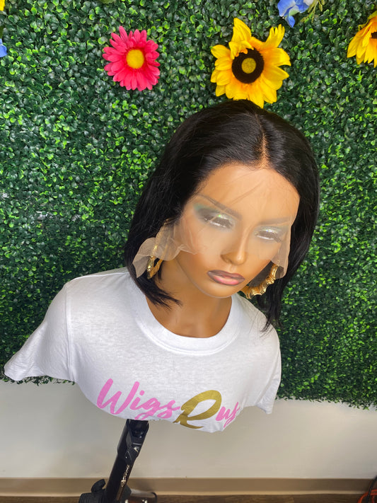 10" Straight Frontal Wig